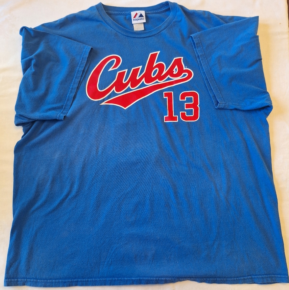 Majestic Starlin Castro 13 Chicago Cubs Baseball Shirt